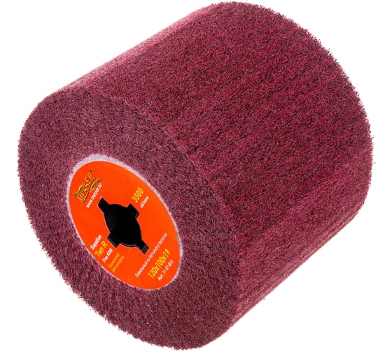 Изображение товара Барабан тип R ламельный из нетканого полотна (120х100 мм; Р240; посадка 19 мм) MESSER 11-57-013