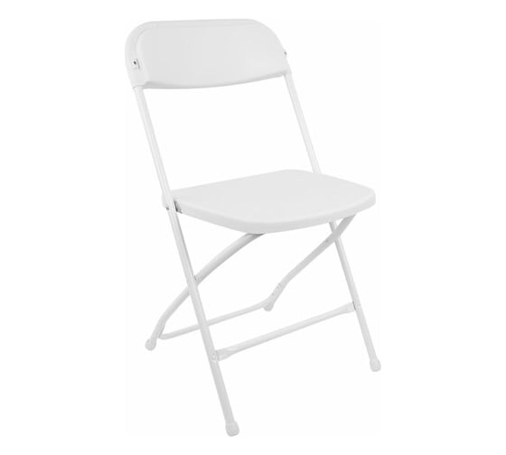 Изображение товара Стул складной BRABIX Golf Cf-002, белый каркас, пластик белый 532887