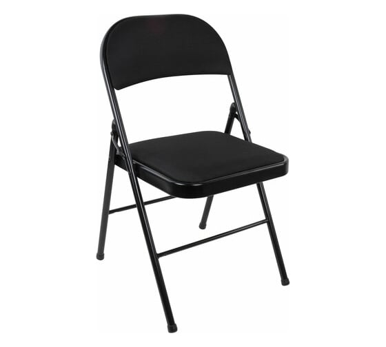 Изображение товара Стул складной BRABIX Golf Plus Cf-003 Комфорт, черный каркас, черная ткань 532889