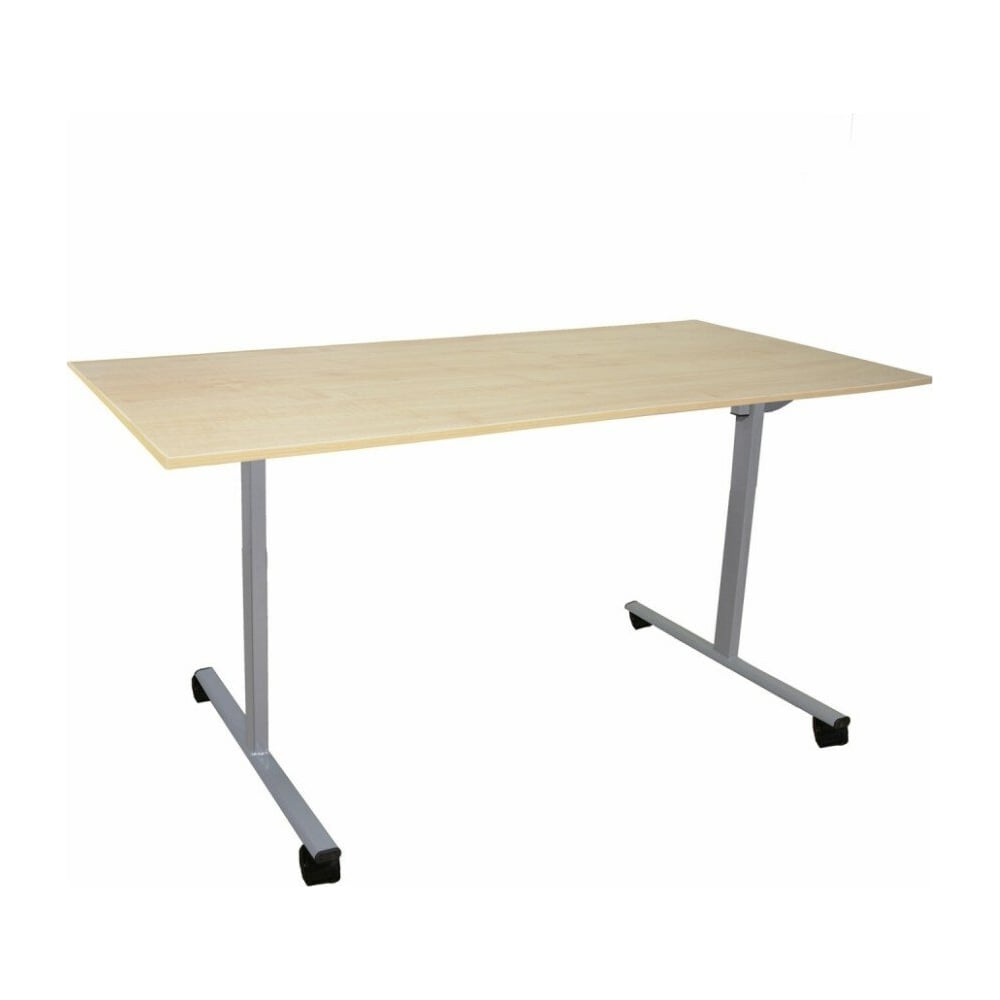 Изображение товара Стол складной ОФИСМАГ Эверест, 1200x600x760 мм, серый каркас, лдсп клен 532747