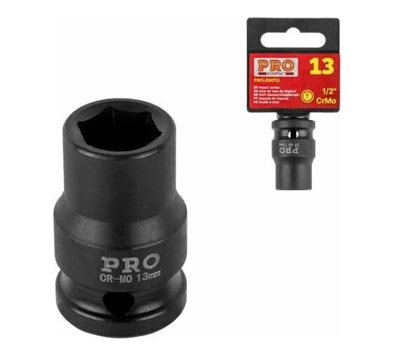 Изображение товара Головка ударная 6 граней PRO 13 мм, 1/2"DR STARTUL PRO-30013