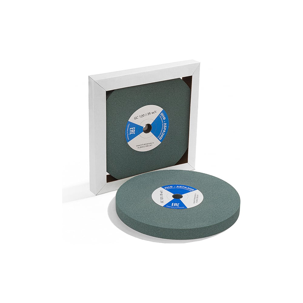 Изображение товара Круг шлифовальный 200x19x15.88 мм GC 120 J 35 м/с ИНФ-АБРАЗИВ