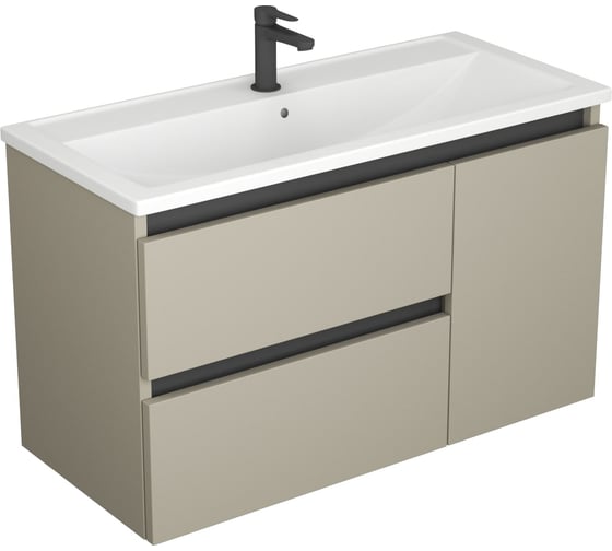 Изображение товара Тумба Veneciana Parino100 под умывальник Mario 100, с 2-мя ящиками, бежевый 510025