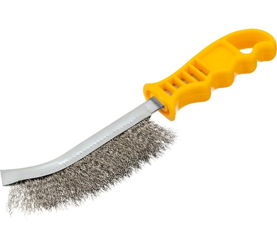 Изображение товара Щетка Denzel металлическая с пластмассовой ручкой, нержавеющая проволока 748287
