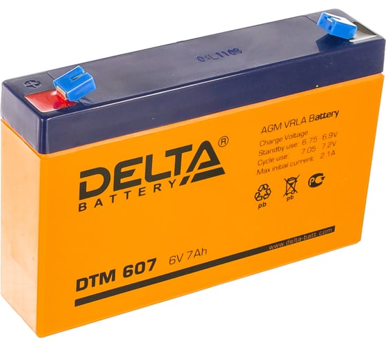 Изображение товара Аккумуляторная батарея Delta DTM 607