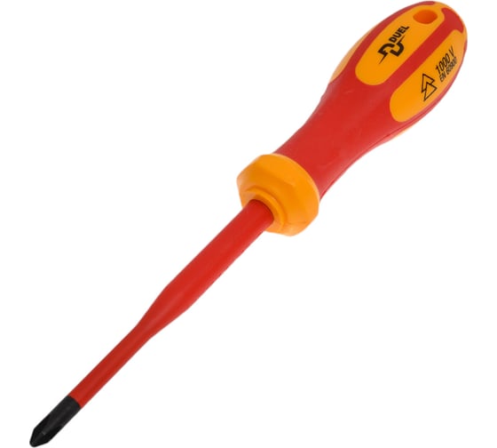 Изображение товара Диэлектрическая отвёртка DUEL Slimline 1000V крестообразный шлиц Ph2 6x100мм DE02S-002-100
