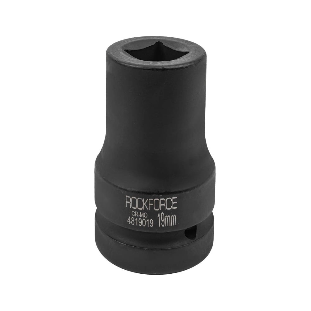 Изображение товара Головка ударная 4-гранная 19 мм 1 Д для футорки Rockforce RF-4819019