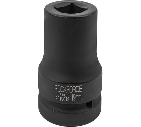 Изображение товара Головка ударная 4-гранная 19 мм, 1"DR для футорки Rockforce RF-4819019(57934)