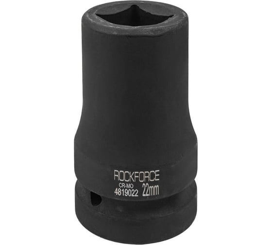 Изображение товара Головка ударная 4-гранная 22 мм, 1"DR для футорки Rockforce RF-4819022(57937)