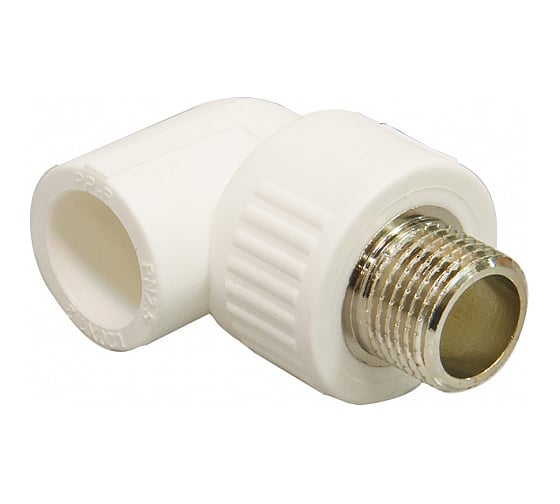 Изображение товара Угольник СТМ PP-R комбинированный, наружная резьба DN 32х3/4 ПЛАСТ CPLM3234