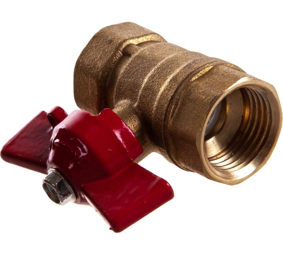 Изображение товара Шаровой кран для воды ОПТИМА 1/2" г/г бабочка SOFFB012