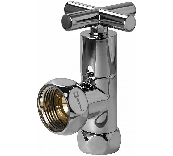 Изображение товара Угловой вентиль СТМ 1 х3/4 г/г ручка-крест для п/с хром, ТЕРМО CPVX0134