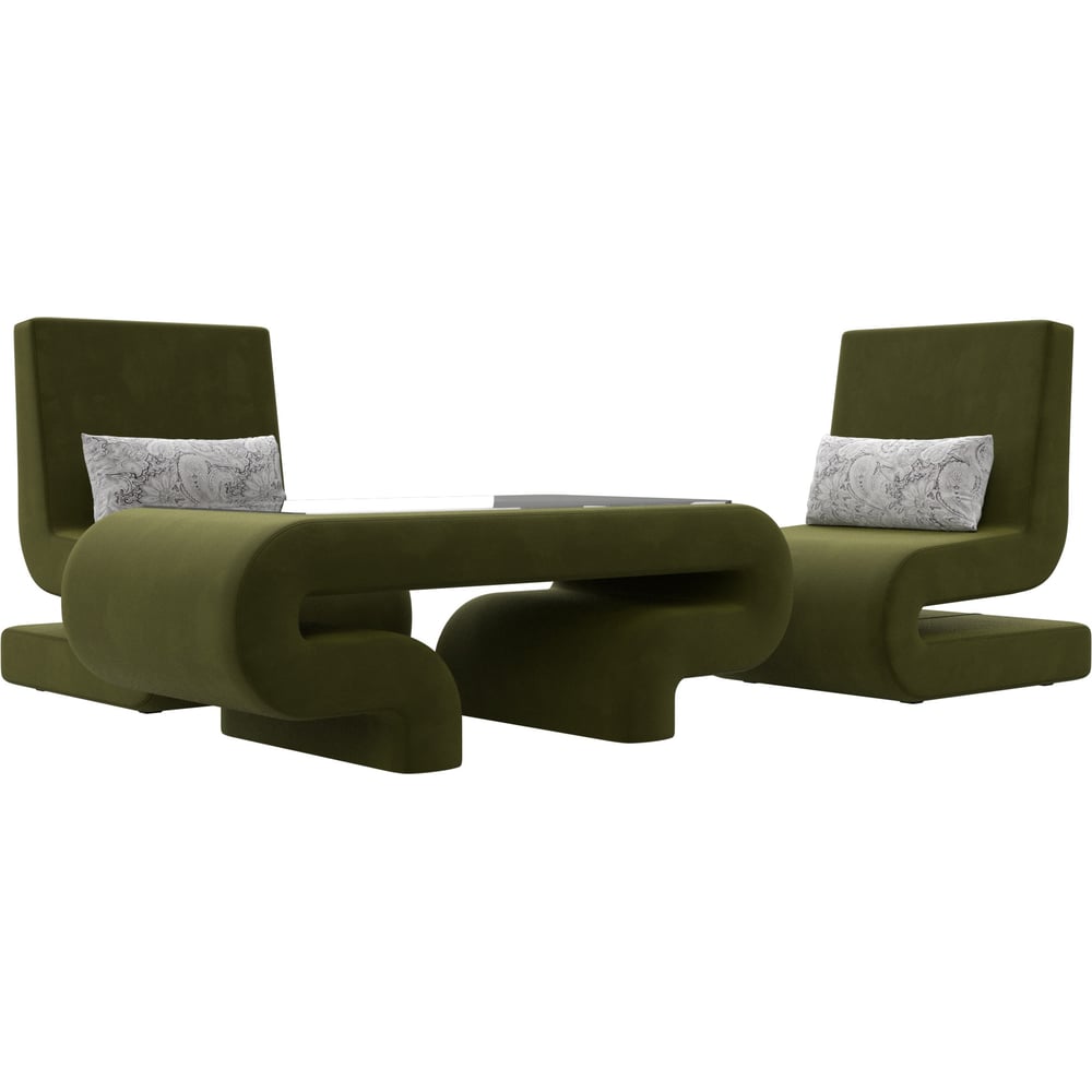 Изображение товара Набор волна-3 (стол, 2 кресла) Лига диванов