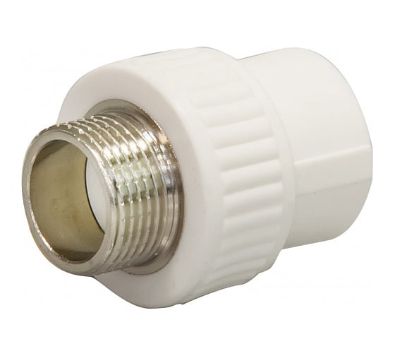 Изображение товара Комбинированная муфта СТМ ПЛАСТ PP-R, с наружней резьбой DN 32х1 CPSM3201