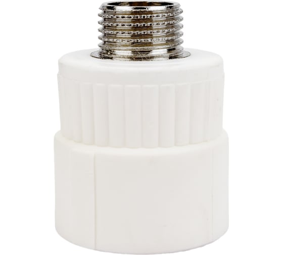 Изображение товара Комбинированная муфта СТМ ПЛАСТ PP-R, с наружней резьбой DN 32х1/2 CPSM3212