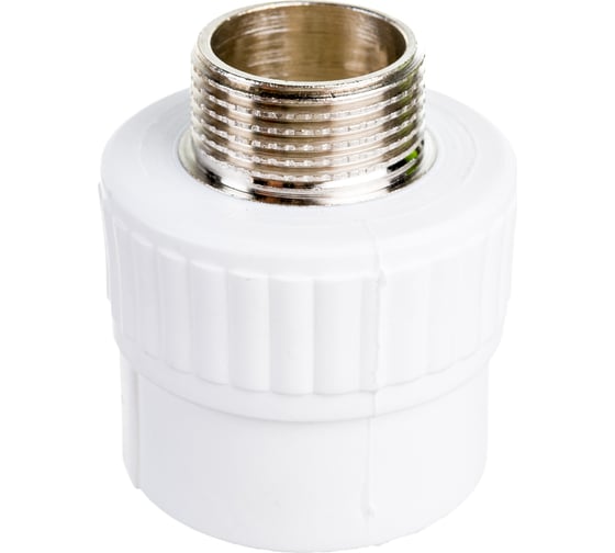 Изображение товара Комбинированная муфта СТМ ПЛАСТ PP-R, с наружней резьбой DN 32х3/4 CPSM3234