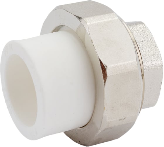 Изображение товара Комбинированная муфта СТМ ПЛАСТ PP-R, разъемная, с внутренней резьбой DN 25х1/2 CPRF2512