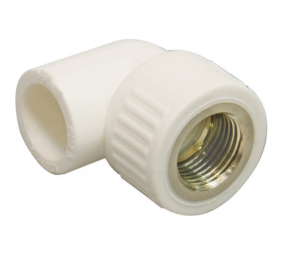 Изображение товара Угольник СТМ PP-R комбинированный, внутренняя резьба DN 20х1/2 ПЛАСТ CPLF2012