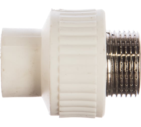 Изображение товара Комбинированная муфта СТМ ПЛАСТ PP-R, с наружней резьбой DN 20х3/4 CPSM2034