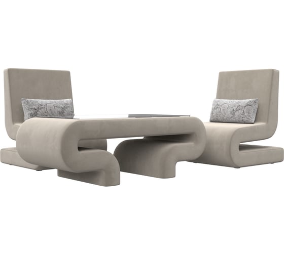 Изображение товара Набор волна-3 (стол, 2 кресла) Лига диванов 115714