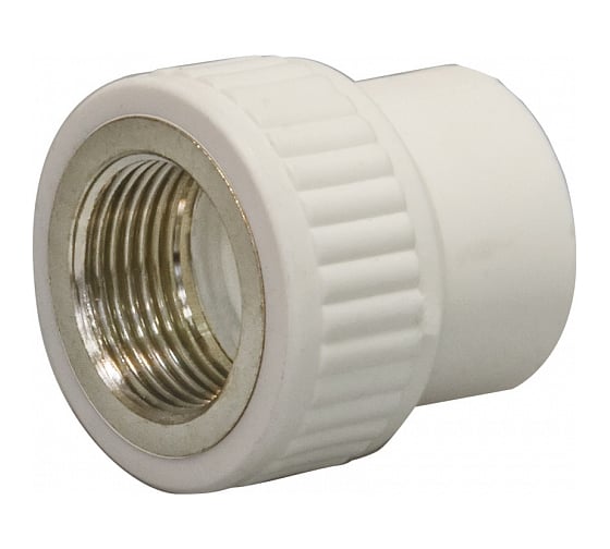 Изображение товара Комбинированная муфта СТМ ПЛАСТ PP-R, с внутренней резьбой, DN 20х3/4 CPSF2034