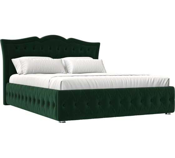 Изображение товара Интерьерная кровать Лига диванов Герда 180 велюр зеленый 120210