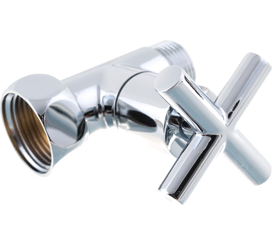 Изображение товара Прямой вентиль СТМ 1х3/4 г/ш ручка-крест для п/с хром ТЕРМО CPVM0134