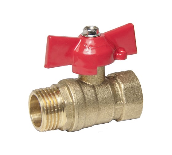 Изображение товара Шаровой кран для воды ОПТИМА 3/4" г/ш бабочка SOFMB034