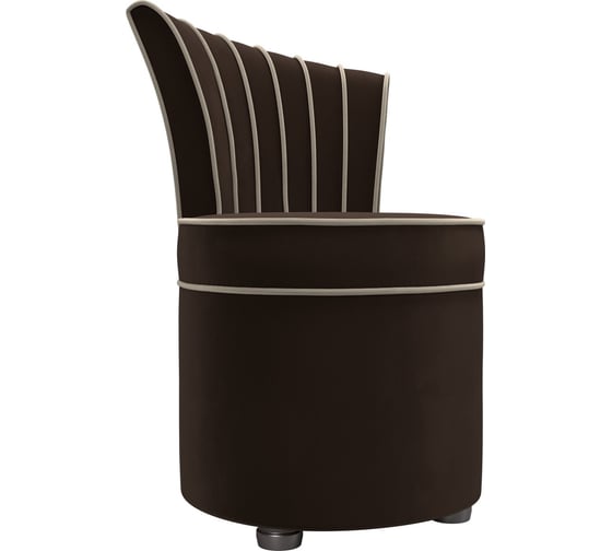 Изображение товара Пуф Лига диванов Ирис микровельвет коричневый 29289