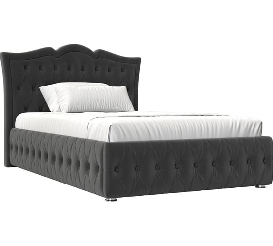 Изображение товара Интерьерная кровать Лига диванов Герда 140 велюр серый 120197