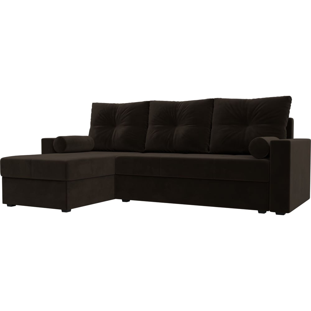 Изображение товара Угловой диван Верона Лайт левый угол коричневый Лига диванов