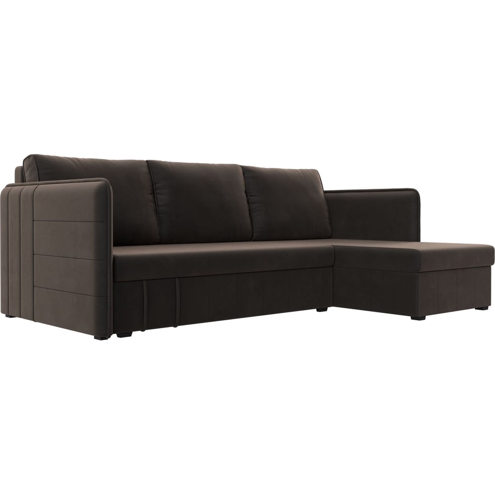 Изображение товара Угловой диван Лига диванов слим правый угол современный с ящиком и механизмом еврокнижка