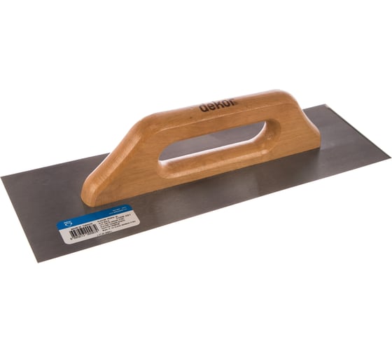 Изображение товара Гладилка DEKOR прямая, 120х400 мм деревянная ручка 097