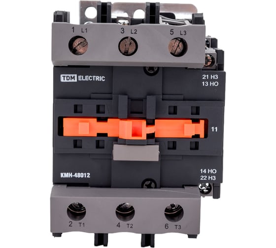 Изображение товара Контактор TDM ELECTRIC КМН-48012 80А, 400В/АС3, 1НО1НЗ SQ0708-0029