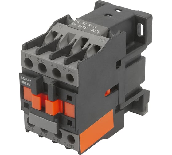 Изображение товара Контактор TDM КМН-11811, 18А, 230В/АС3, 1НЗ SQ0708-0012