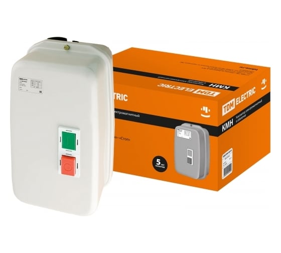 Изображение товара Контактор TDM ELECTRIC КМН49562, 95А, в оболочке, Ue=220В/АС3, IP54 SQ0709-0019