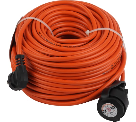 Изображение товара Силовой удлинитель ЭРА UPx1e3x1.550mIP44 в бухте c/з 1 гн 50м ПВС 3х1.5 Б0046819