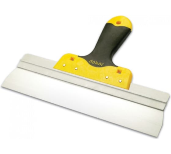 Изображение товара Шпатель DEKOR 600 мм нержавеющая сталь фасадный, ручка с эластомерным покрытием 350