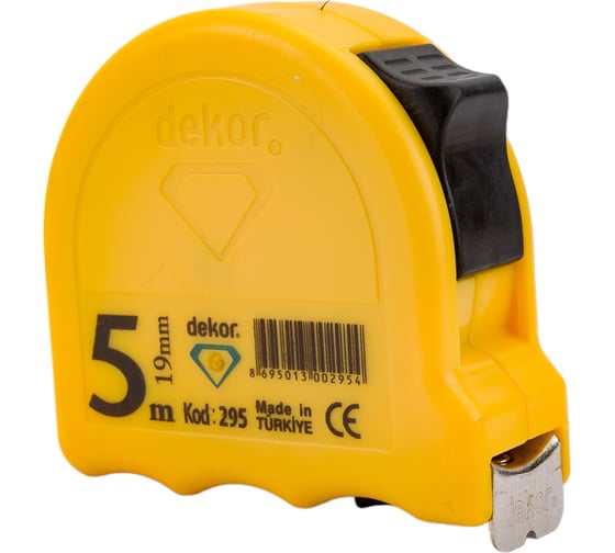 Изображение товара Рулетка DEKOR HASSAN 5мx19мм корпус из ударопрочного эргономичного пластика 295