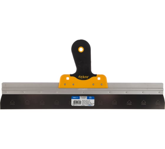 Изображение товара Шпатель DEKOR HASSAN 500 мм нержавеющая сталь фасадный, ручка с эластомерным покрытием 349