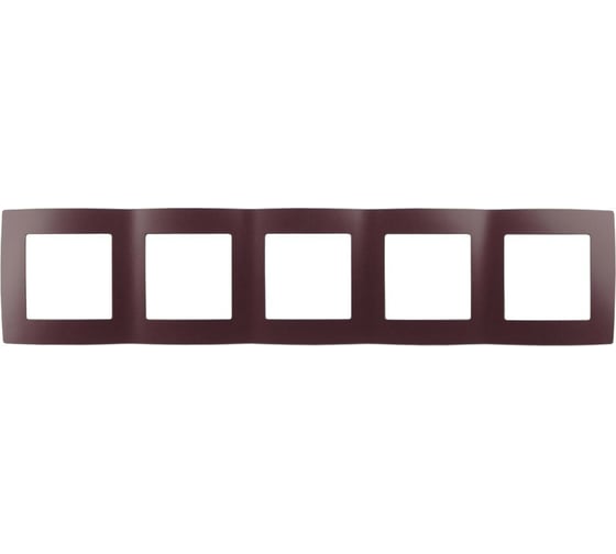Изображение товара Рамка ЭРА 12500525 на 5 постов, 2, бордо Б0019422