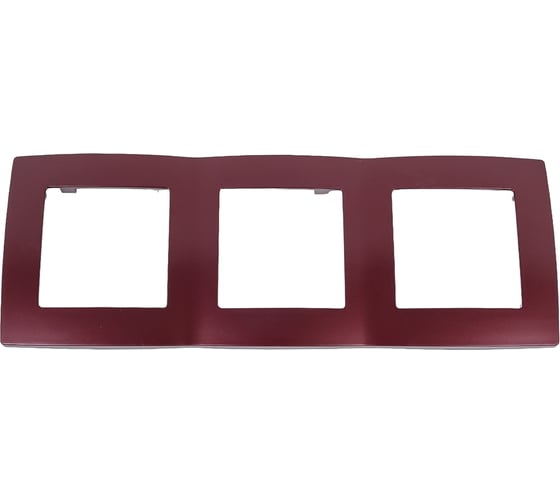 Изображение товара Рамка ЭРА 12500325 на 3 поста, 2, бордо Б0019408