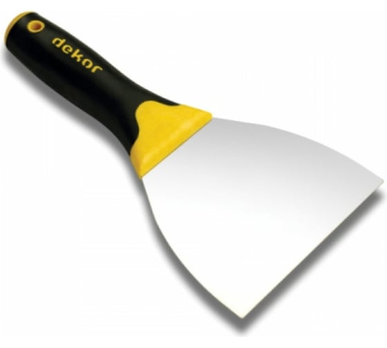 Изображение товара Шпатель нержавеющая сталь DEKOR 100 мм ручка с эластомерным покрытием 034