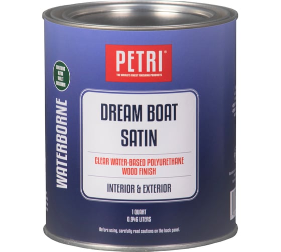 Изображение товара Полиуретановый лак Petri Dream Boat на водной основе полуматовый PC49004
