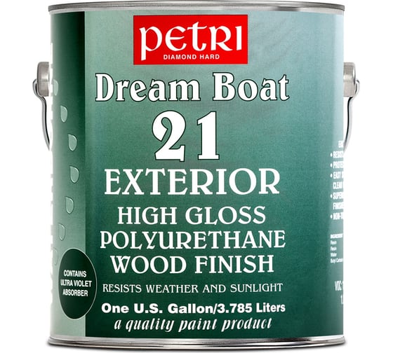 Изображение товара Полиуретановый лак Petri Dream Boat на водной основе глянцевый PC51001