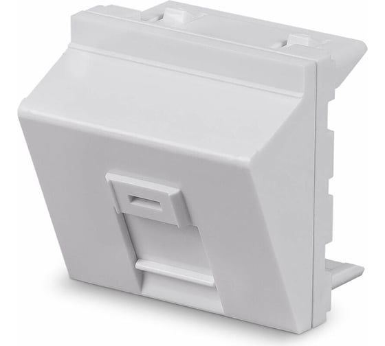 Изображение товара Вставка Cabeus 45x45 (Mosaic) для 1 модуля формата Keystone Jack, угловая FP-A-45-1M