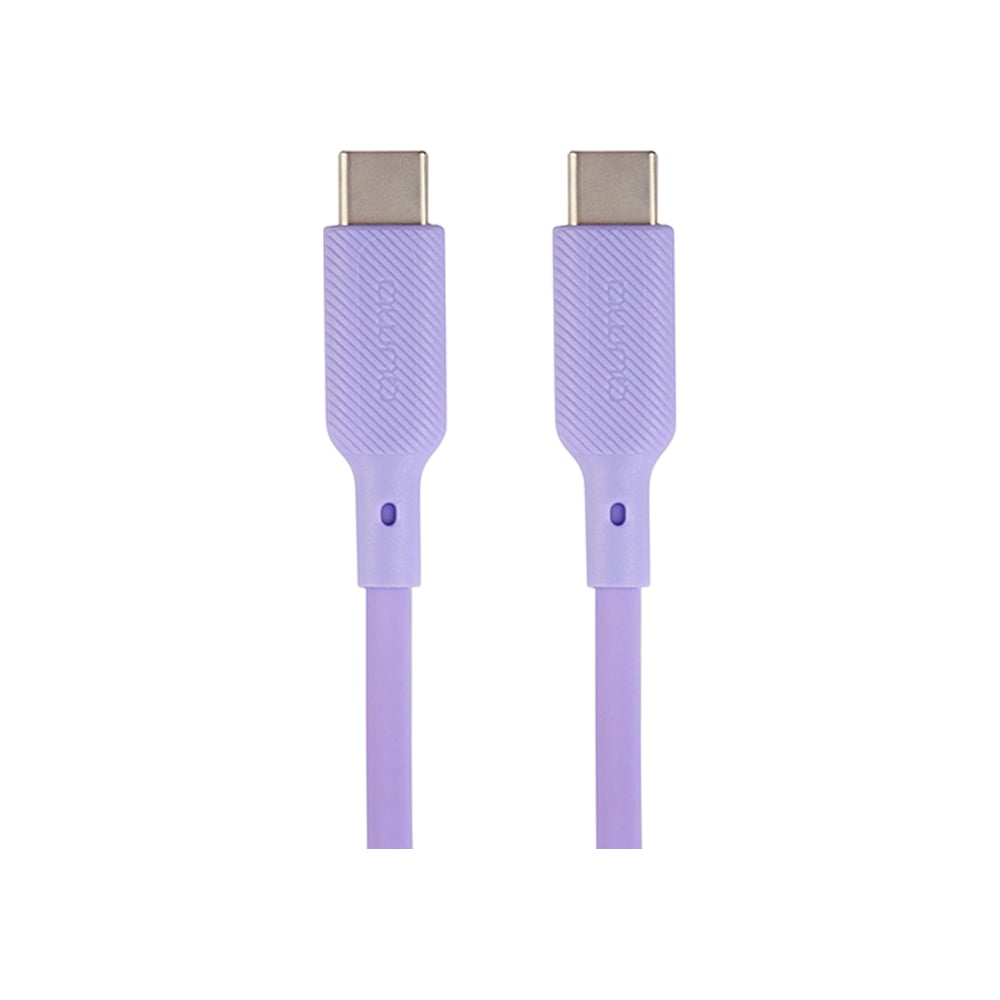 Изображение товара Кабель QUMO Type-C на Type-C 1м 3A 60W силиконовый фиолетовый