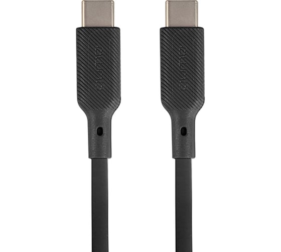 Изображение товара Кабель QUMO Type-C на Type-C, силиконовый, 1м, 3A, 60W, PD, черный 32964