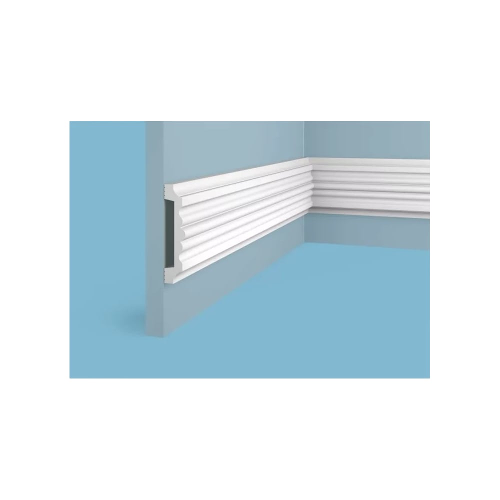 Изображение товара Молдинг Cosca Decor MX021 99x23 мм длина 2000 мм белый монтажный клей жидкие гвозди