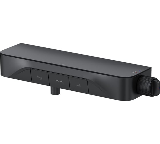 Изображение товара Смеситель для душа AM.PM Func, кнопочный с полкой, с изливом, черный F8F10522